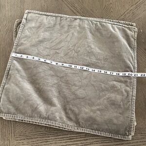 Pottery Barn Sage Green Velvet Pillow Covers